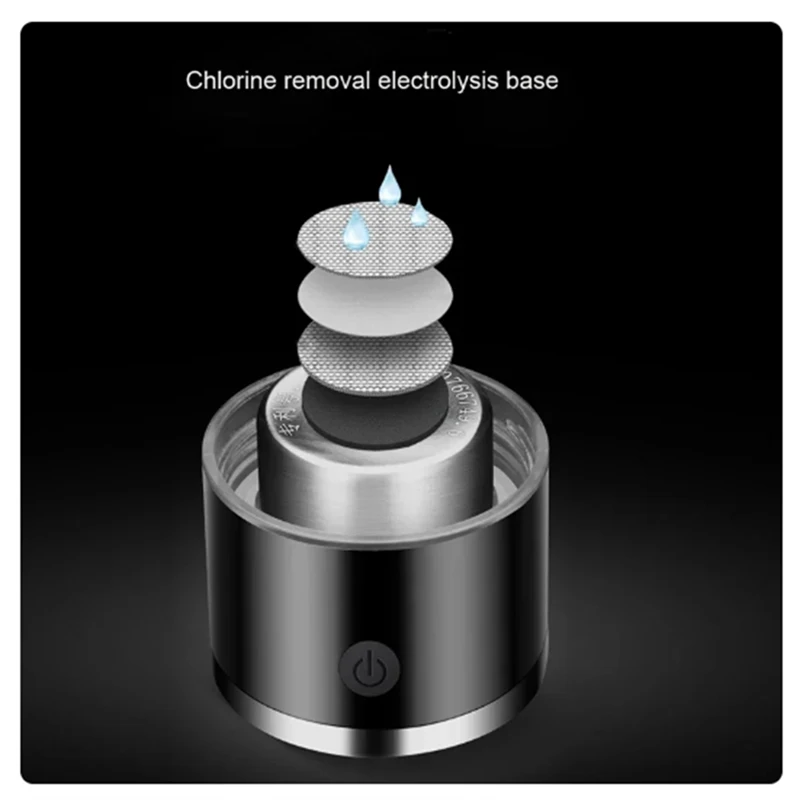 SPE/PEM Rich Hydrogen Cup Water Generator Portable Stainless Steel Alkaline Ionizer Bottle