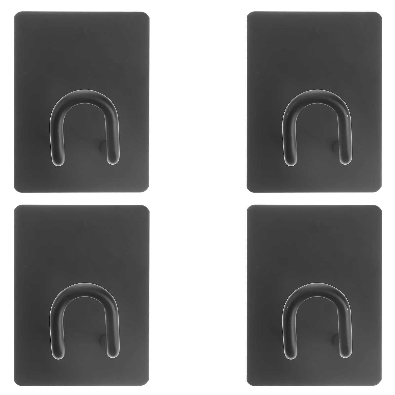 

4pcs Stainless Hooks Coat Hanging Hook Heavy Duty Adhesive Hooks For Towels Coats Bathroom Storage Key Bag Holder