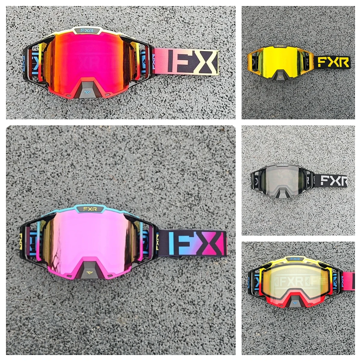 FXR-occhiali da sole da moto da uomo, maschere ATV MTB, parabrezza, sci, ciclismo, corse, veicoli fuoristrada