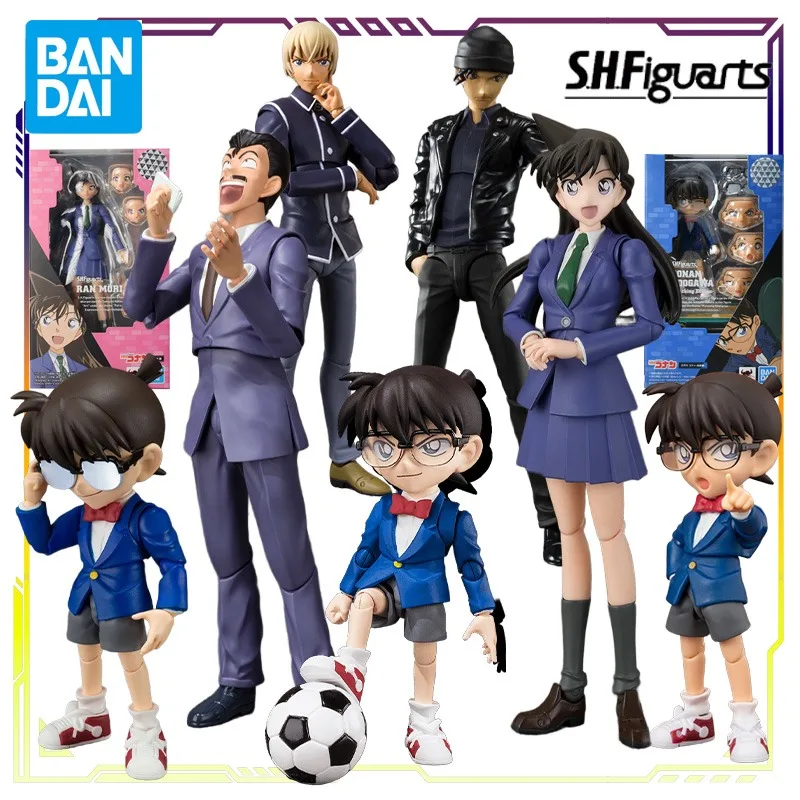 

BANDAI Original S. H. Figuarts Detective Conan Series Edogawa Conan Anime Action Figure Model Toys Movable Model Gifts for Boys