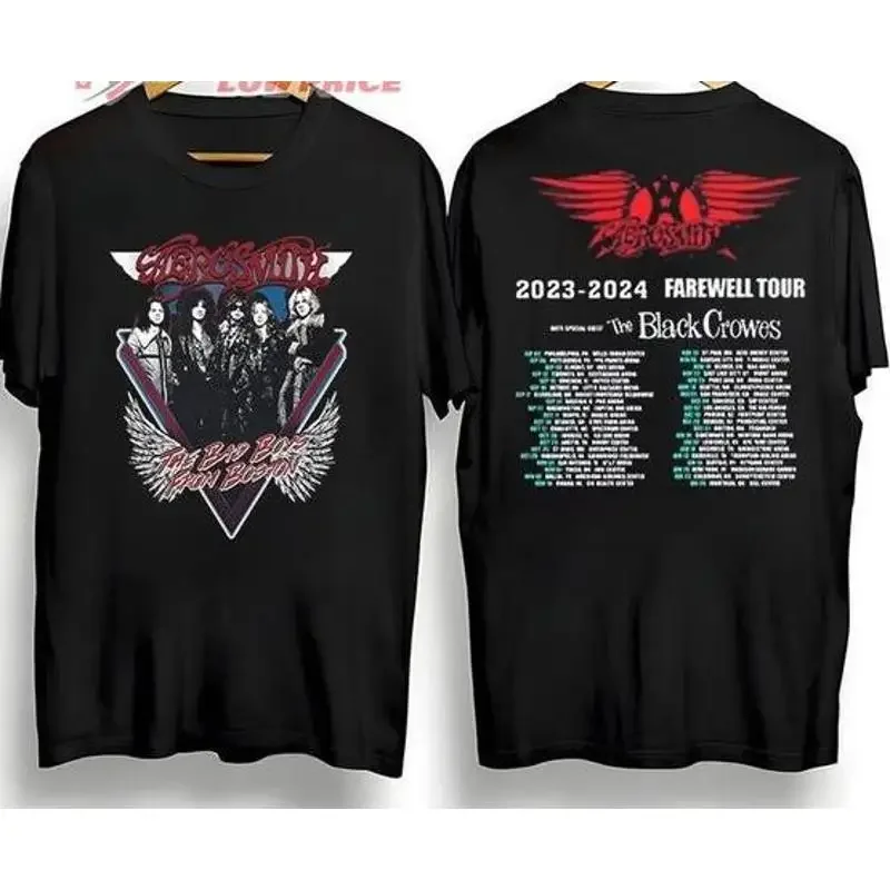 Aerosmithh Farewell Shirt Cotton Black All Sizes