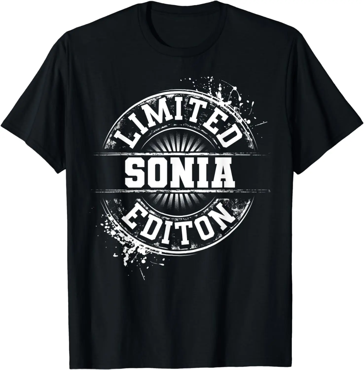 

Футболка SONIA Limited Edition с забавным именем и подарком