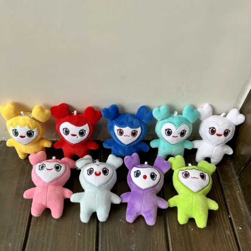 1Pc 10cm Plüsch Koreanische Super Star Puppen Cartoon Tier ZWEIMAL Momo Schlüsselbund Anhänger Keybuckle Zubehör Für Fans EINSE mädchen