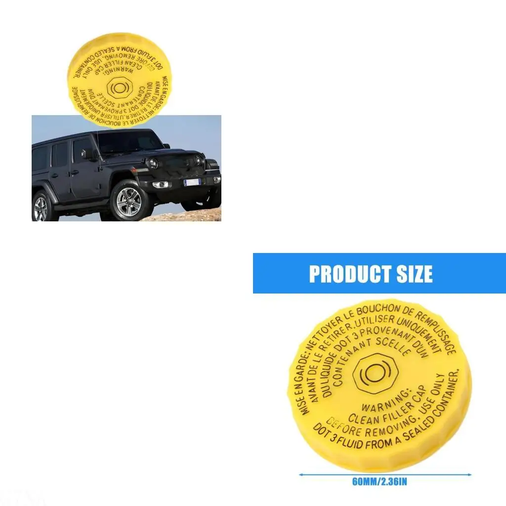 

G7NA Brake Reservoir Caps ABS Brake Fluid Caps Replaces 68303540AA 68211910AB