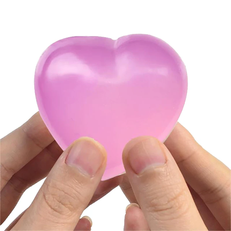 Cute Change Color Heart Squeeze Toy Toy Anti-stress Vent Ball Slow Rebound Relieves Stress Toys