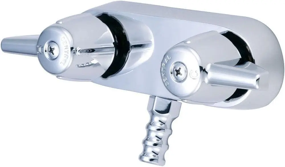 Central Brass 0206 Two Handle Leg Tub Faucet in Chrome