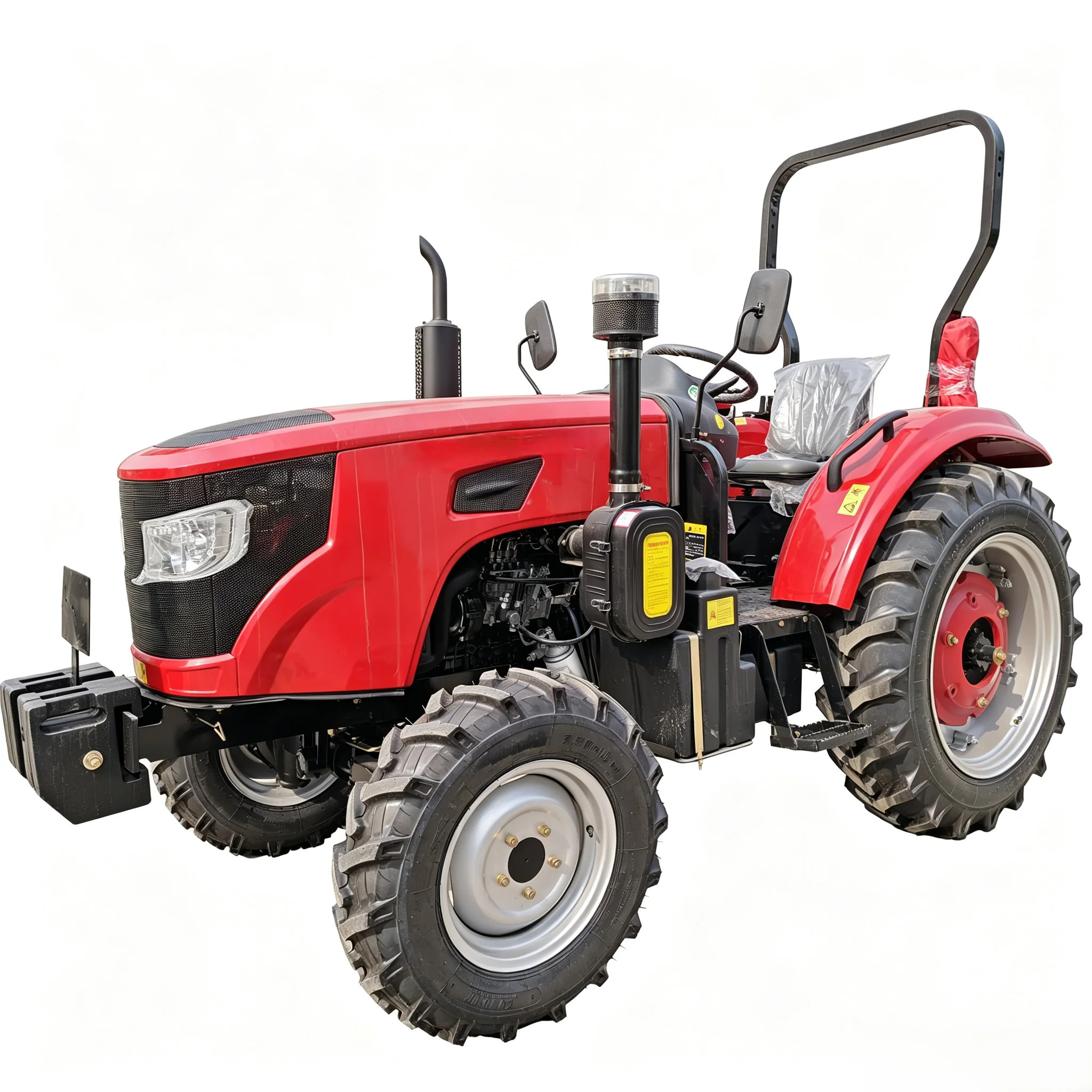 Best Value Compact Diesel Tractor 4x4 Multi-function Farm Crawler Wheel Tractor for Plowing Tilling