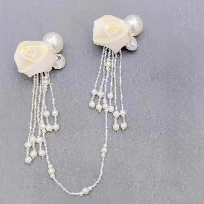 

1pc Pearl Window Curtain Head Accessories Fashionable Decorative Elegant Flower Hanging Ornament Simple Accessories Embellishmen
