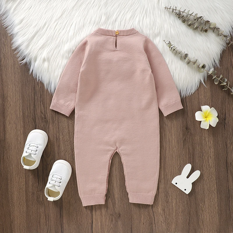 Newborn Baby Romper Cute Rabbit Infant Girl Jumpsuit Long Sleeve Autumn Toddler Clothing 0-18M Overalls Playsuits Easter Cartoon
