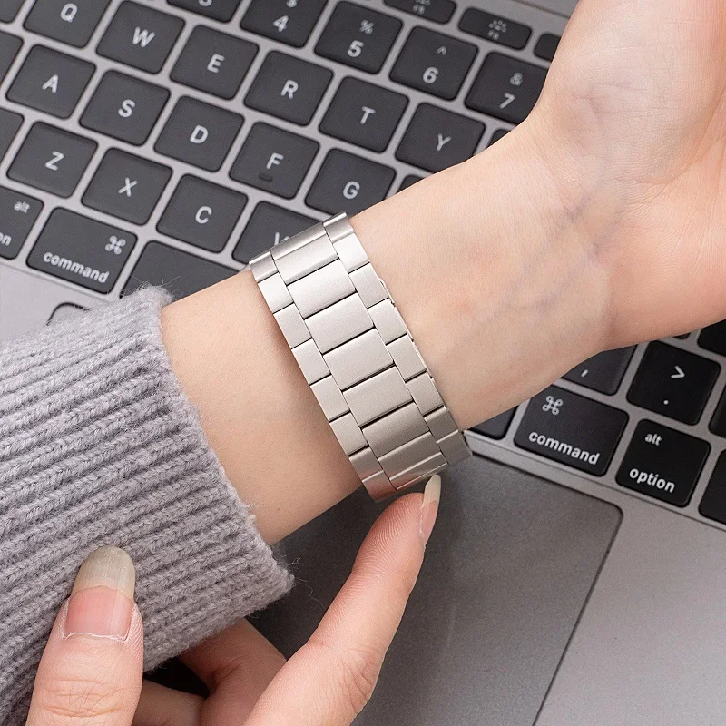 Newest Magnetic Loop Stainless Steel Bracelet For Apple Watch Strap 49mm 45 41 44 40 42 46mm Metal Band iWatch Ultra Series 9 10