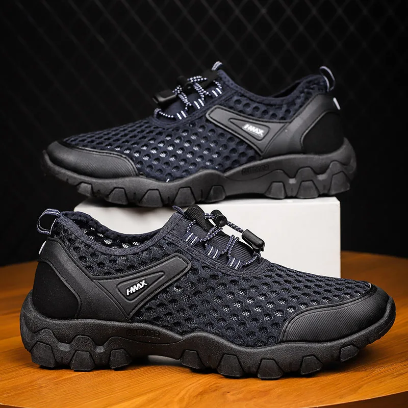 Lightweight Mens Sports Shoes Comfortable Men\'s Casual Shoes Breathable Soft-soled Male Mountaineering Driving Hiking Shoe Tenis