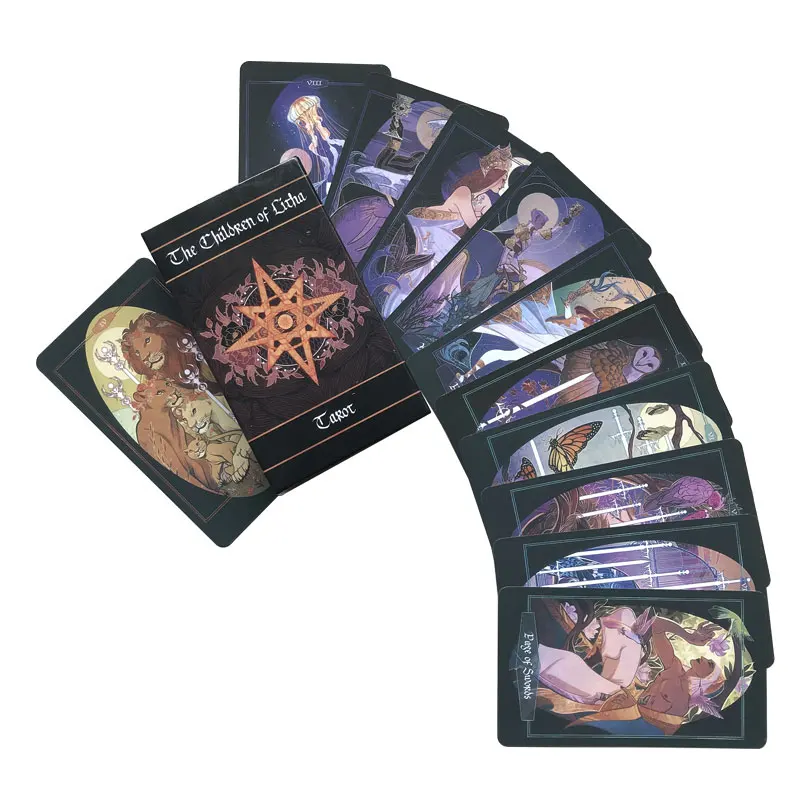 

Детская развлекательная игровая карточка Litha Tarot, карточка для семейных торжеств, карточка для настольных игр, карточка для ТАРО PDF Gu