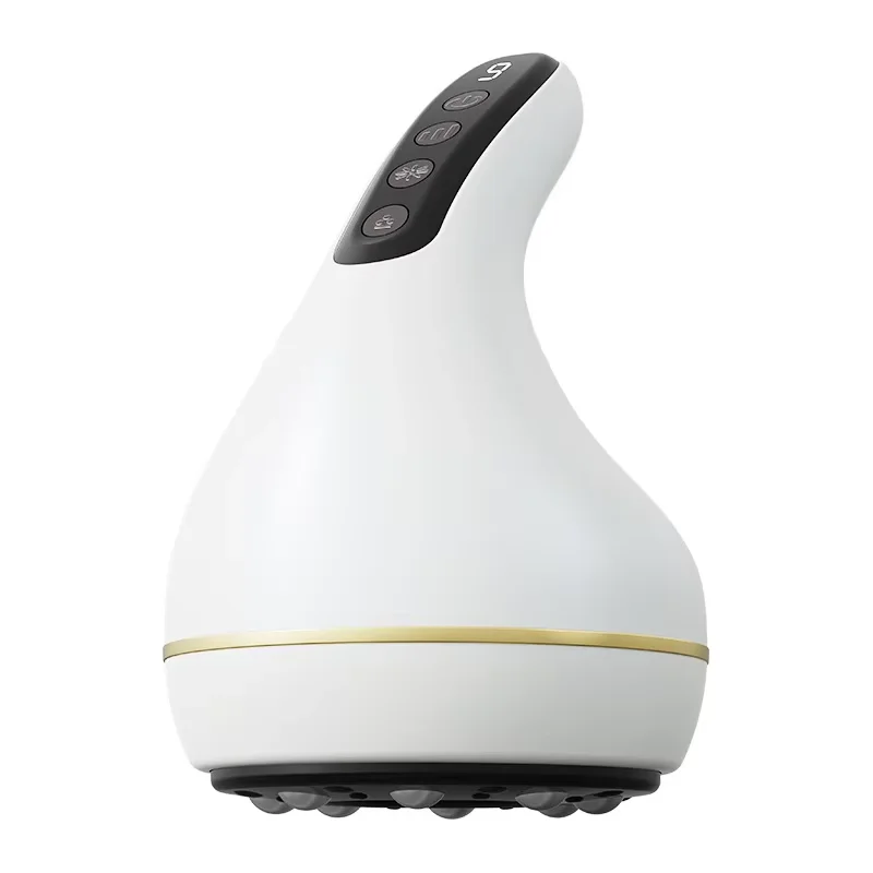 

Portable Handheld Neck Shoulder Massager with Suction Therapy Heat Compress Essential Oil Tank for Pain Relief