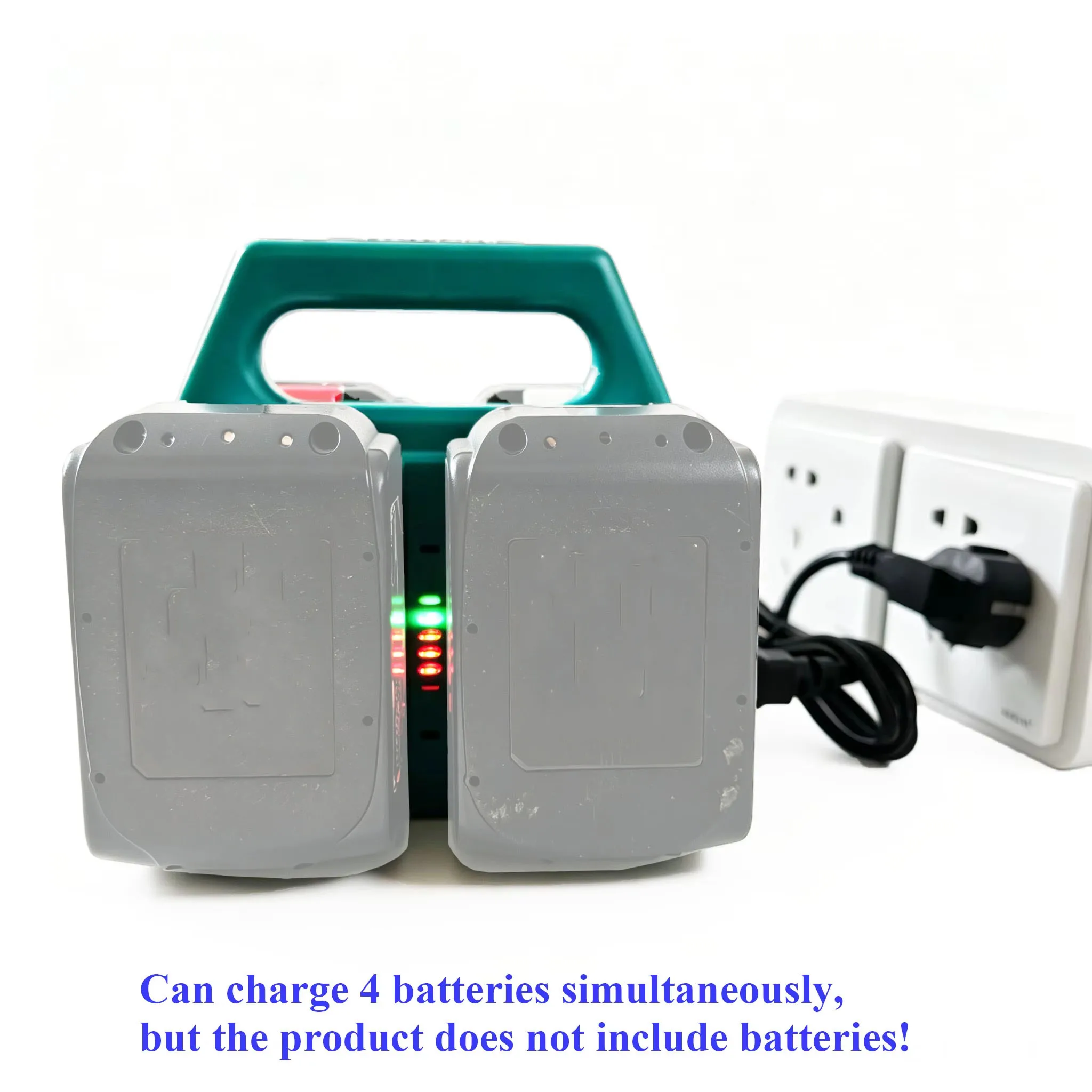 For Makita 18V Lithium Battery Case Packs BL1830 BL1815 For HongSong 21V DC Inport Li-ion Battries Charger DC18RC DC18SF DC18RF