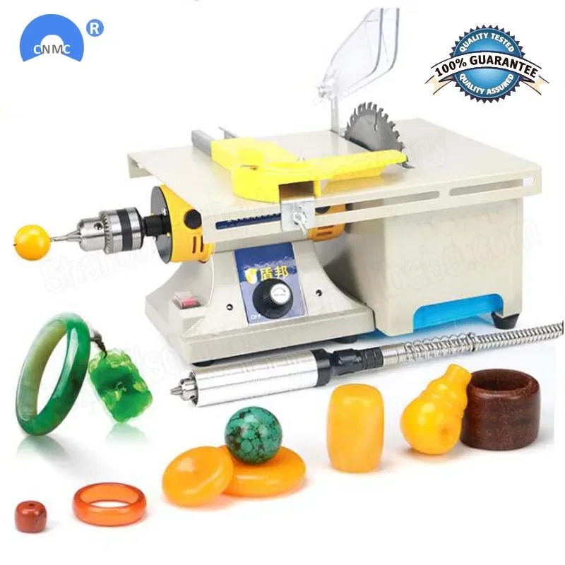 Free Ship Multifunction Mini Table Saw Stone Polisher Jade Engraving Machine Grinding machine Table Saws Jade Cutting machine fa