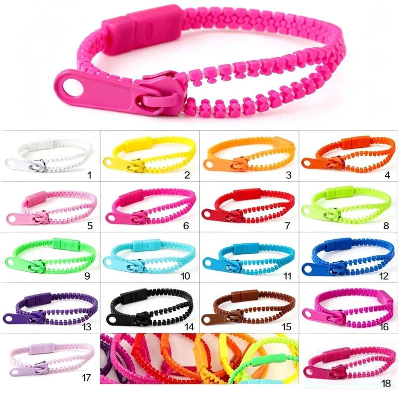 30/20/10PCS Zipper Fidget Bracelets For Kids Sensory Toys Birthday Party Goodie Bag Fillers Classroom Rewards Students Gifts
