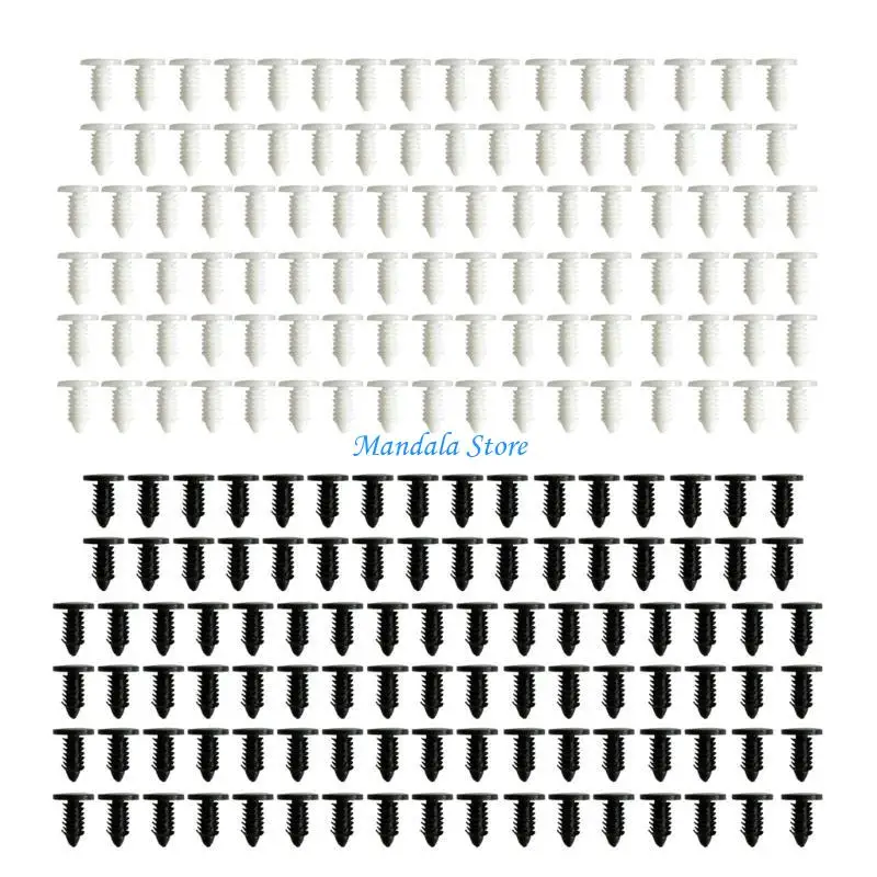 U2JC 100 Pcs Plastic Rivets Fasteners with 4.5mm Diameter Suitable for Small Ceiling Clip Tree Rivet Buckle for Car Roof