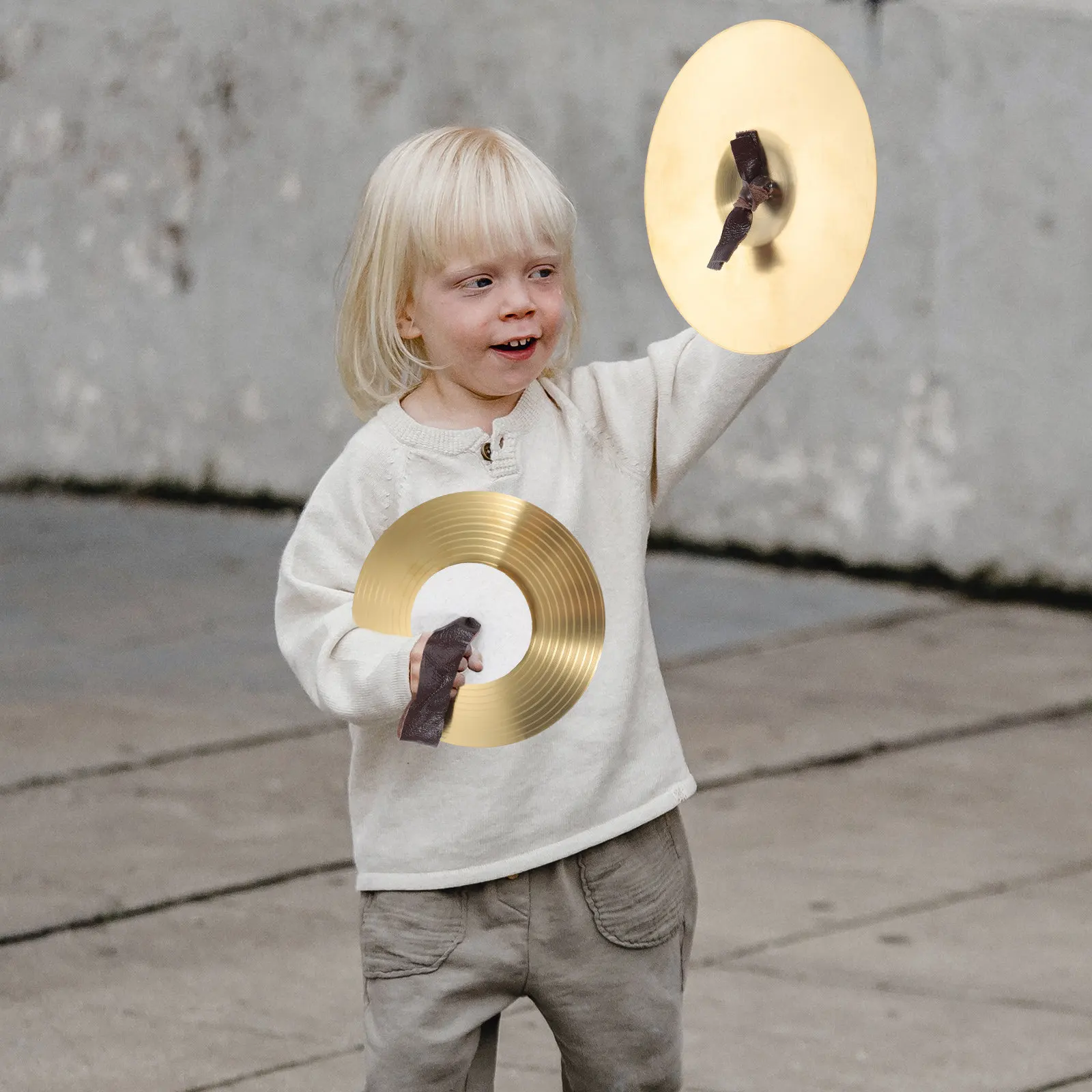 

1Pair Small Cymbal Alloy Hand Percussion Instrument for Performance Bright Sound Rhythm Training Dance Party Belly Dancing