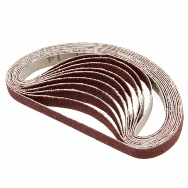 10 sztuk/zestaw taśmy szlifierskie 40-600 grys drewno miękki metal papier ścierny do polerowania taśmy ścierne do szlifierki taśmowej narzędzie ścierne 330x10mm