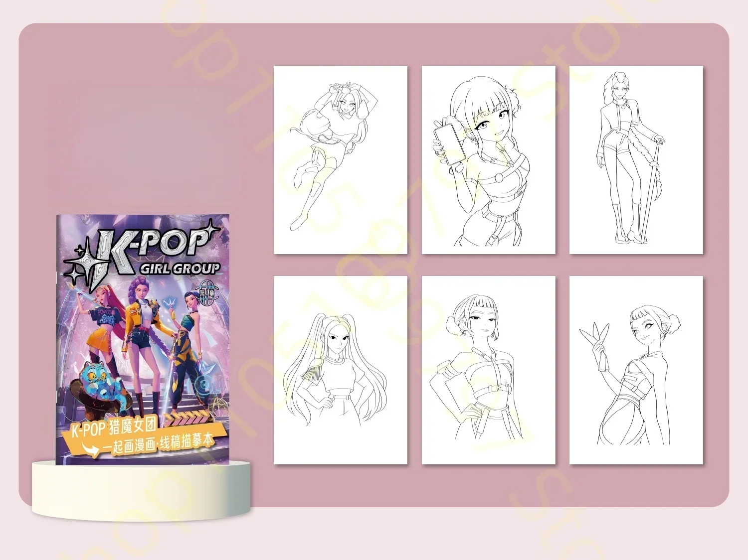 Anime-Mädchen Lumi Mila Zoi Hexenjäger-Bleistifte 2B HB Farbstifte Niedliches Cartoon-Schüler-Schreibwarenset für Tägliches Lernen Geschenke – Detail 40