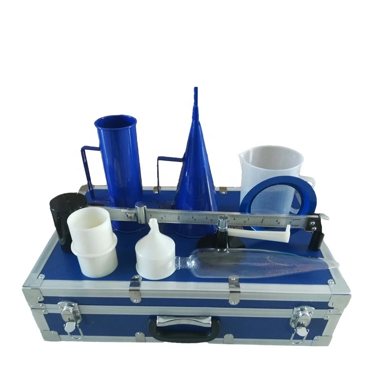 

Mud Balance,Marsh Funnel Viscometer,Sand Content Kit )for soil mechanics laboratory TESTING equipment