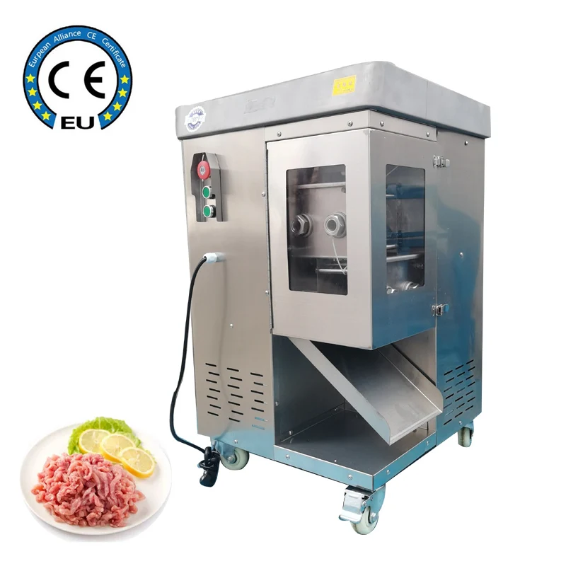Meat Slicer Machine Meat Strip Cutter Machine Pectus Dicer Machine Shredded Meat Cutting Machine Comes Wth 2 Blades