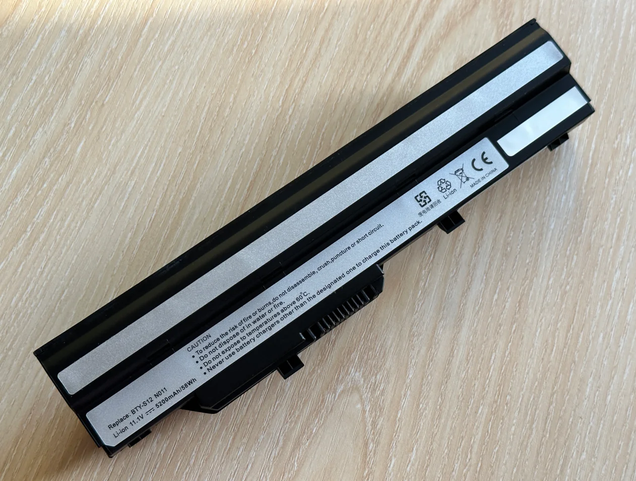 Battery For MSI BTY-S11 BTY-S12 Wind U100 L1300 L1350 L1350D U100X U100W U135DX U210 U270 U90X Wind12 U200 U210 U230 Black