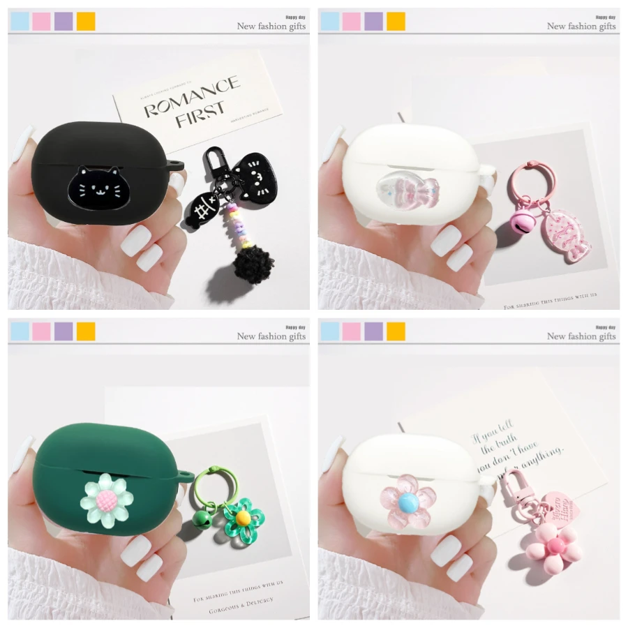 Flower/cartoon cover For Haylou GT1 2022 Case Silicone Earphone cover