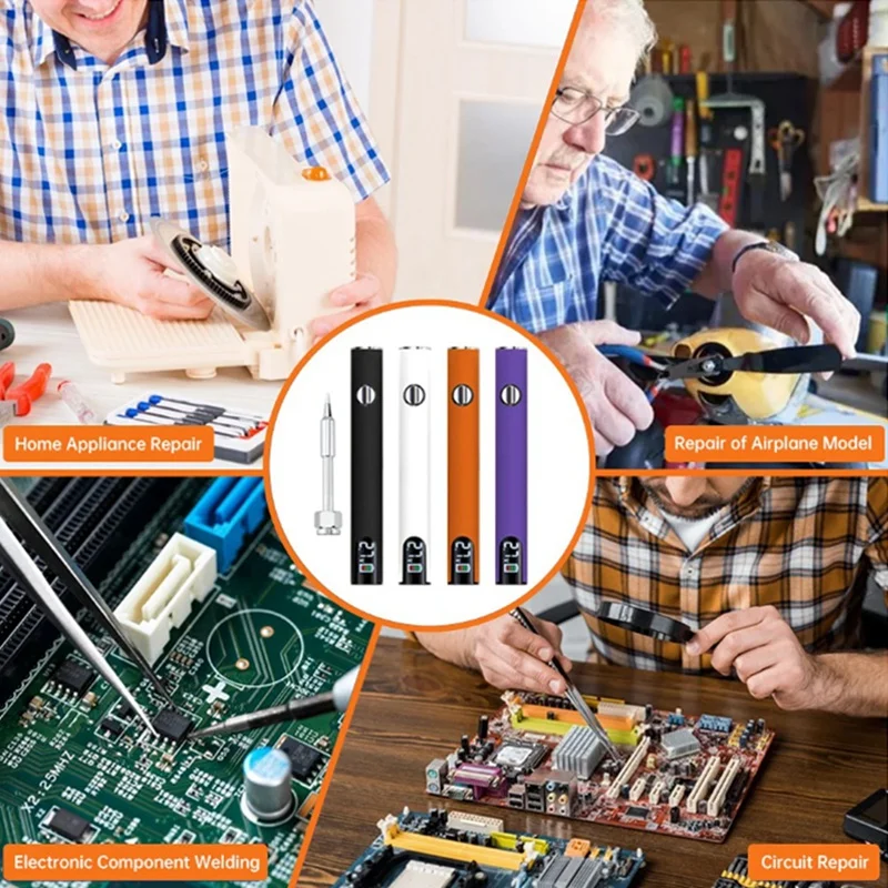 شحن لاسلكي لحام الحديد الكهربائية لحام الجهد قابل للتعديل وأدوات لحام إصلاح الشحن السريع المحمولة