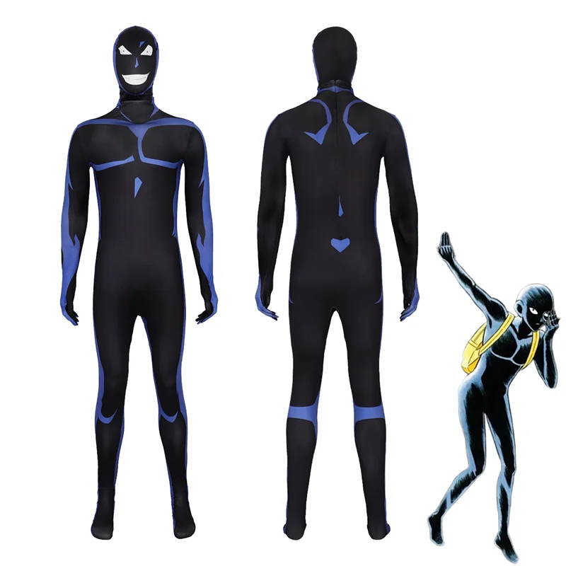 

Detective Conan The Culprit Hanzawa Suspect Cosplay Costume Bodysuit Mask Headgear Suit Jumpsuit Party Halloween Carnival Outfit