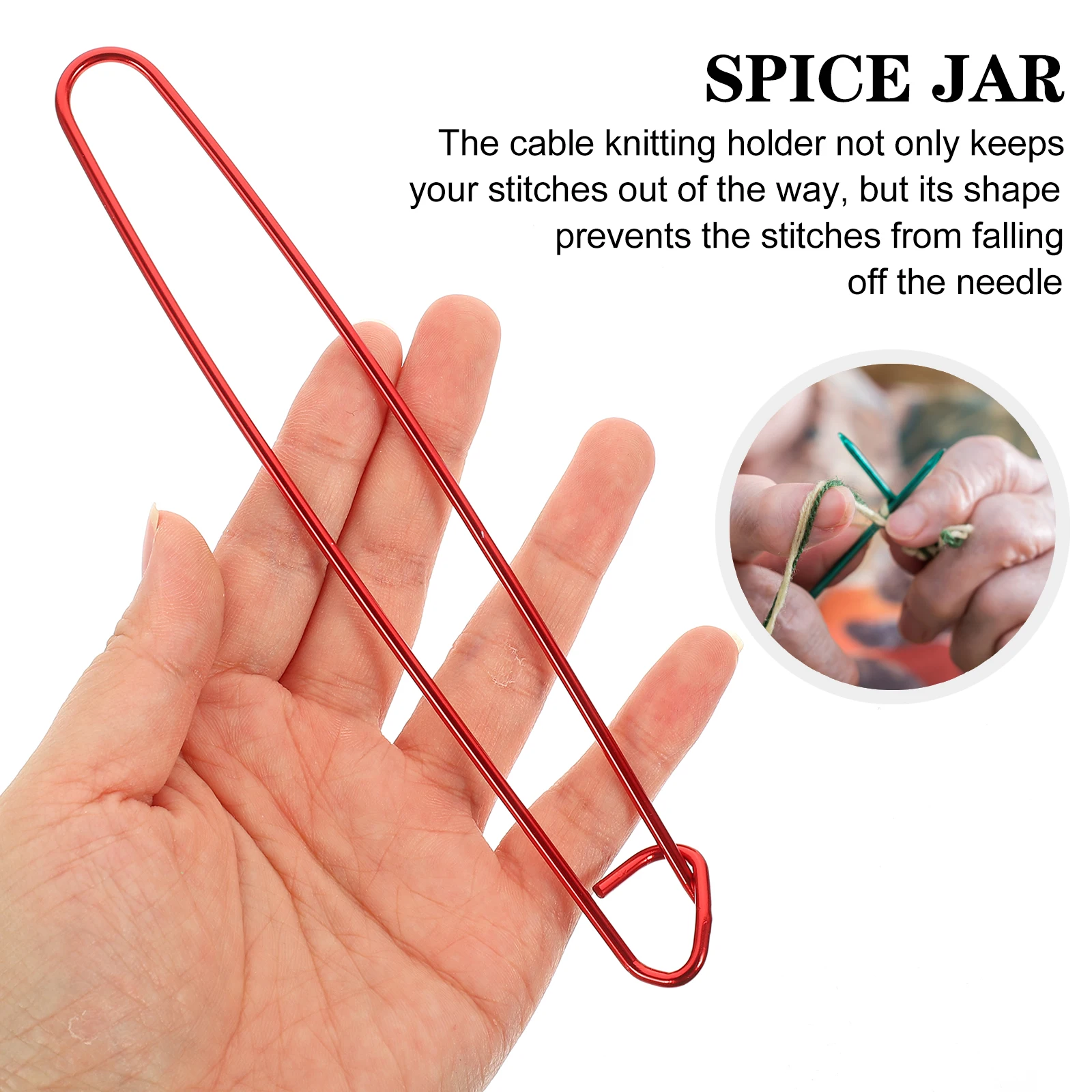 

1Set Cable Marker Buckles DIY Stitch Holders Knitting Safety Pins U-Shape Needle Pins Portable Lightweight for Crochet