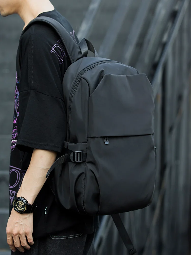 

Trendy backpack for men, workwear, functional travel computer backpack, street fashion brand, minimalist college student backpac