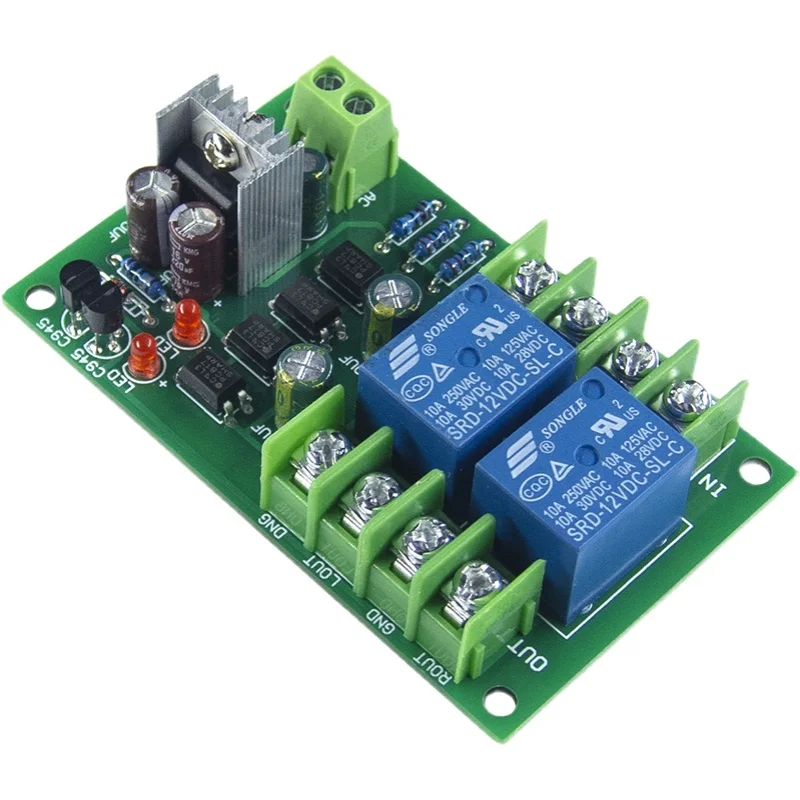 BTL/Digital/Dual Power Amplifier Dual Speaker Delay DC Detection Protection Board Finished Kit PCB Empty Board
