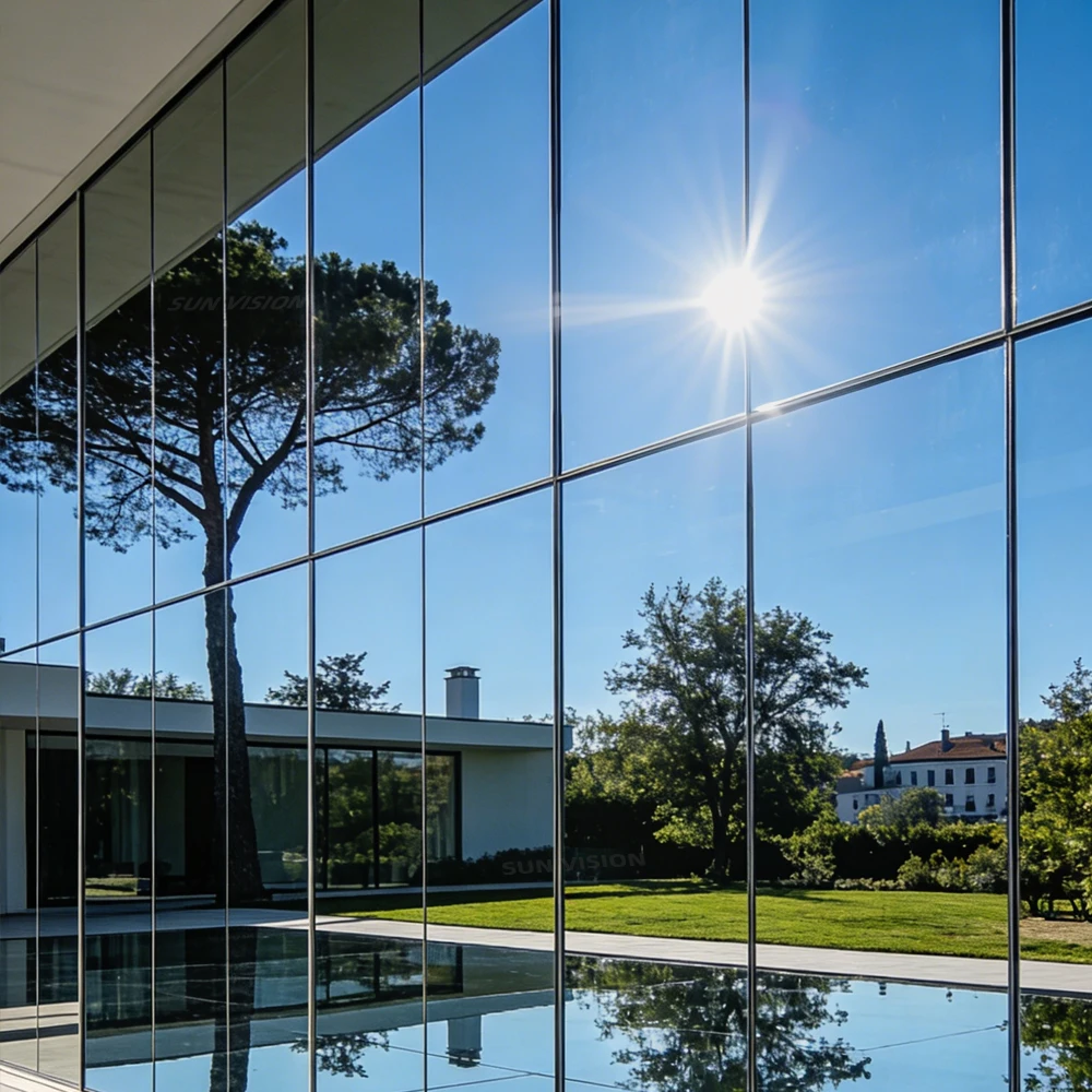 Low Light Transmittance One Way Mirror Window Film Strong Privacy Protection Heat Insulation Anti UV Glass Tint
