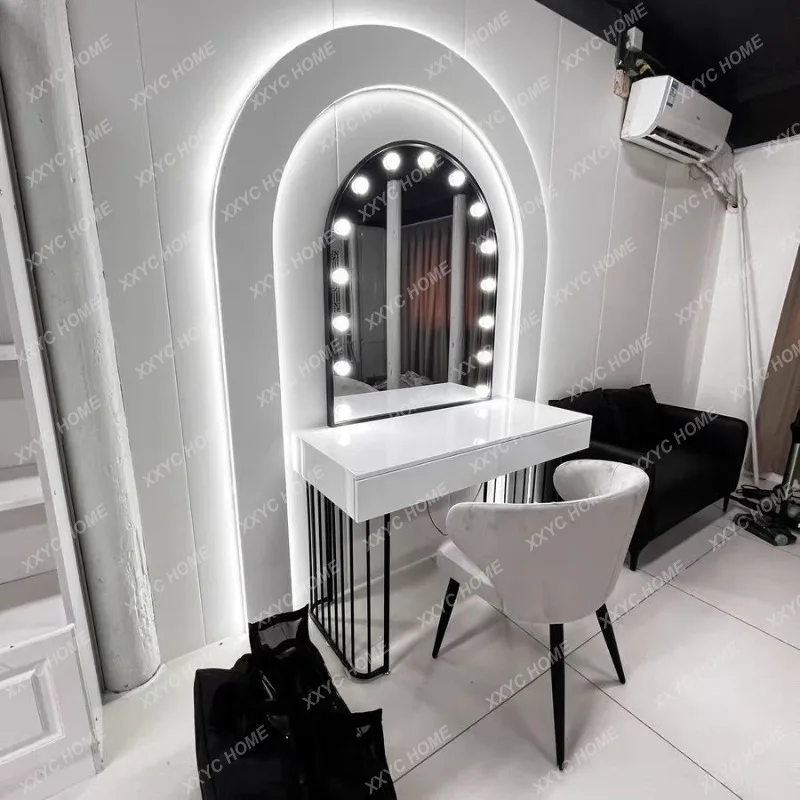 Studio dressing table, senior wedding shop, nail salon, makeup artist special dressing table, professional with light