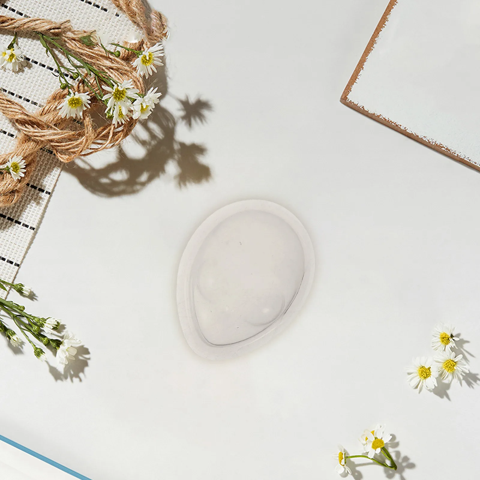 6Pcs Clear Hard Display Face Mask for 60Cm Bjd 3D Anti-Scratch Transparent Protective Cover Crystal Clarity Dust Proof