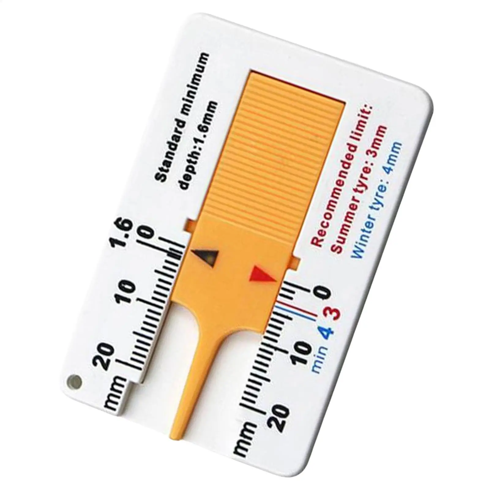 Car Wheel Tire Depth Gauge Tire Tread Depth Measuring Tool Tyre Tread Checker Portable Tire Depth Accurate Measurement Car Truck