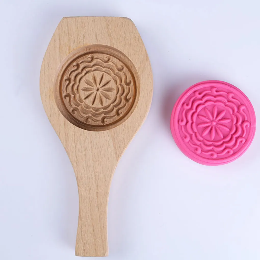 DIY Mooncake Mold Wood Cake Mold Candy Cookie Mould Restaurant Reusable Washable Baking Kitchen Gadget Bakeware Accessory