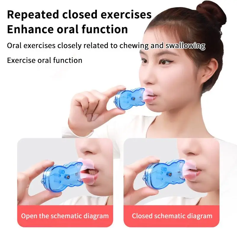Lip Muscle Trainer for Breathing Improvement Increases Mouth Muscle Strength Easy to Use at Home or Gym