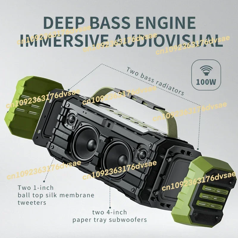 

NEW In Stock Saintlark ODM Outdoor 100W Subwoofer Speaker Loud Portable Audio Player Waterproof Speaker For Party