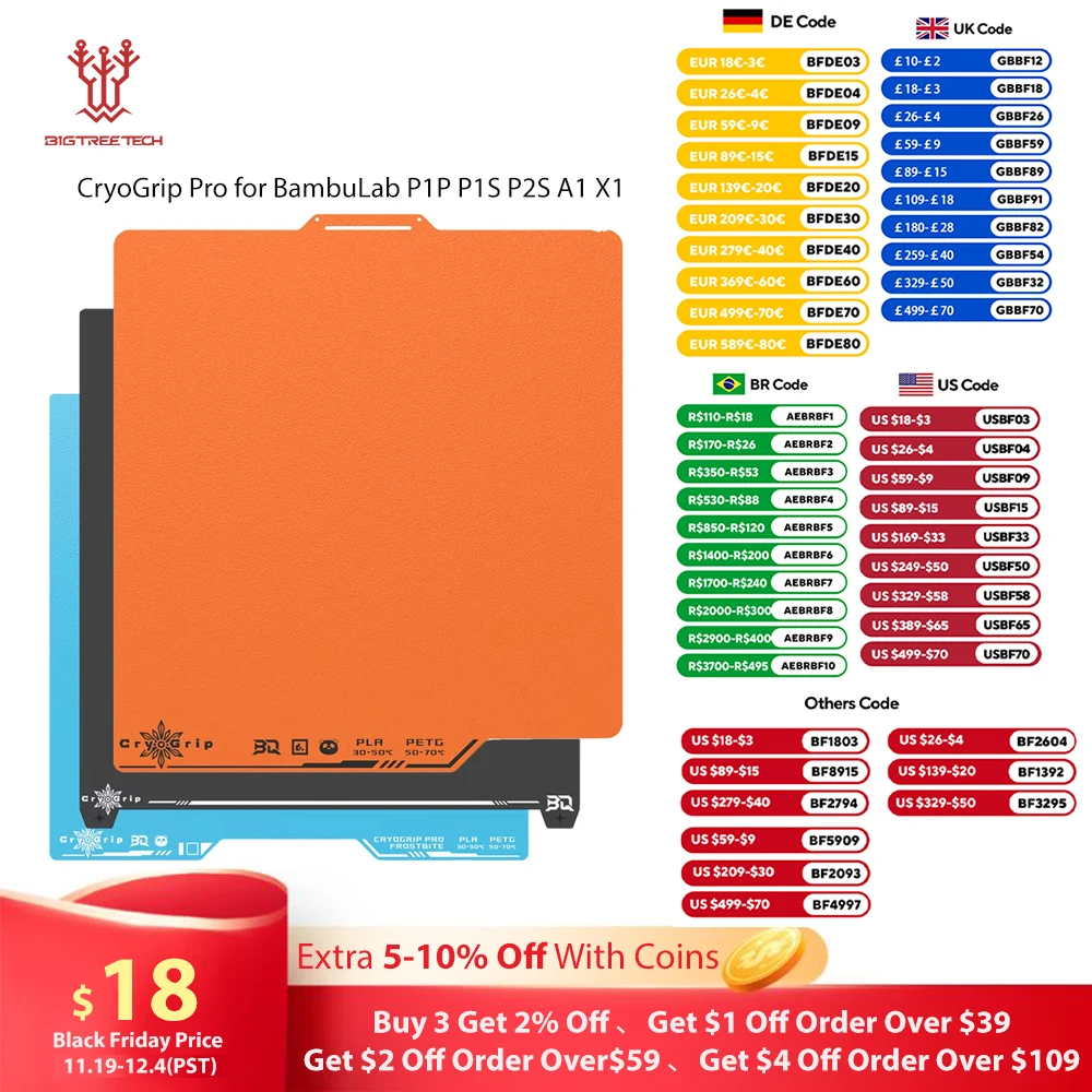 yZ[zBIQU Panda rhv[g CryoGrip Pro tXgoCg XvOX`[ ʃeNX`H BambuLab P1P P1S P2S A1 X1 3Dv^[Ή