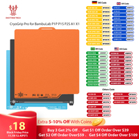 BIQU Panda Build Plate CryoGrip Pro Frostbite Spring Steel Double Sided Textured for BambuLab P1P P1S P2S A1 X1 3D Printer
