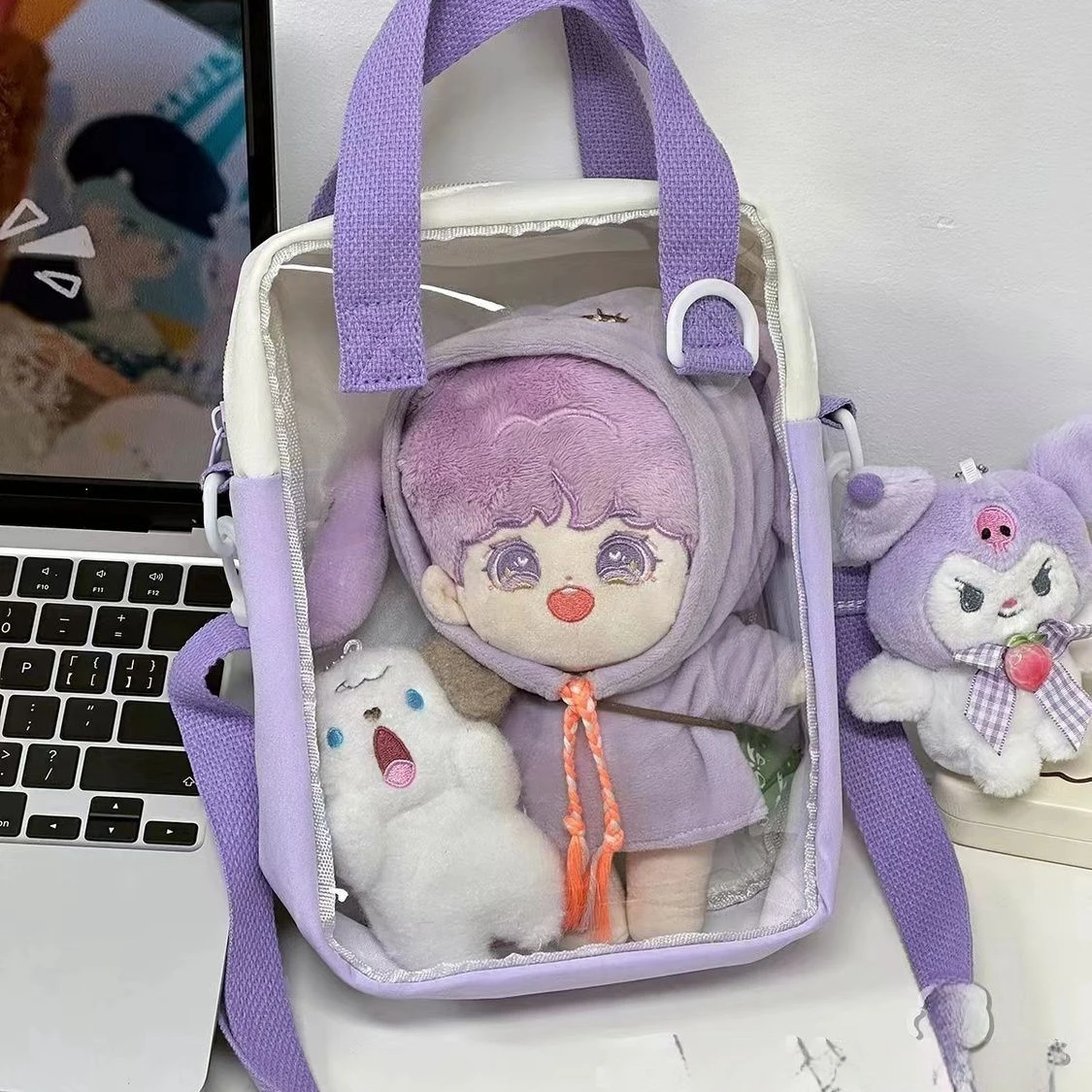 Cute Crossbody Bags Women Transparent Fashion Portable Japanese Harajuku Students Tote Bag Kawaii Handbags All-match Bolsos Ins