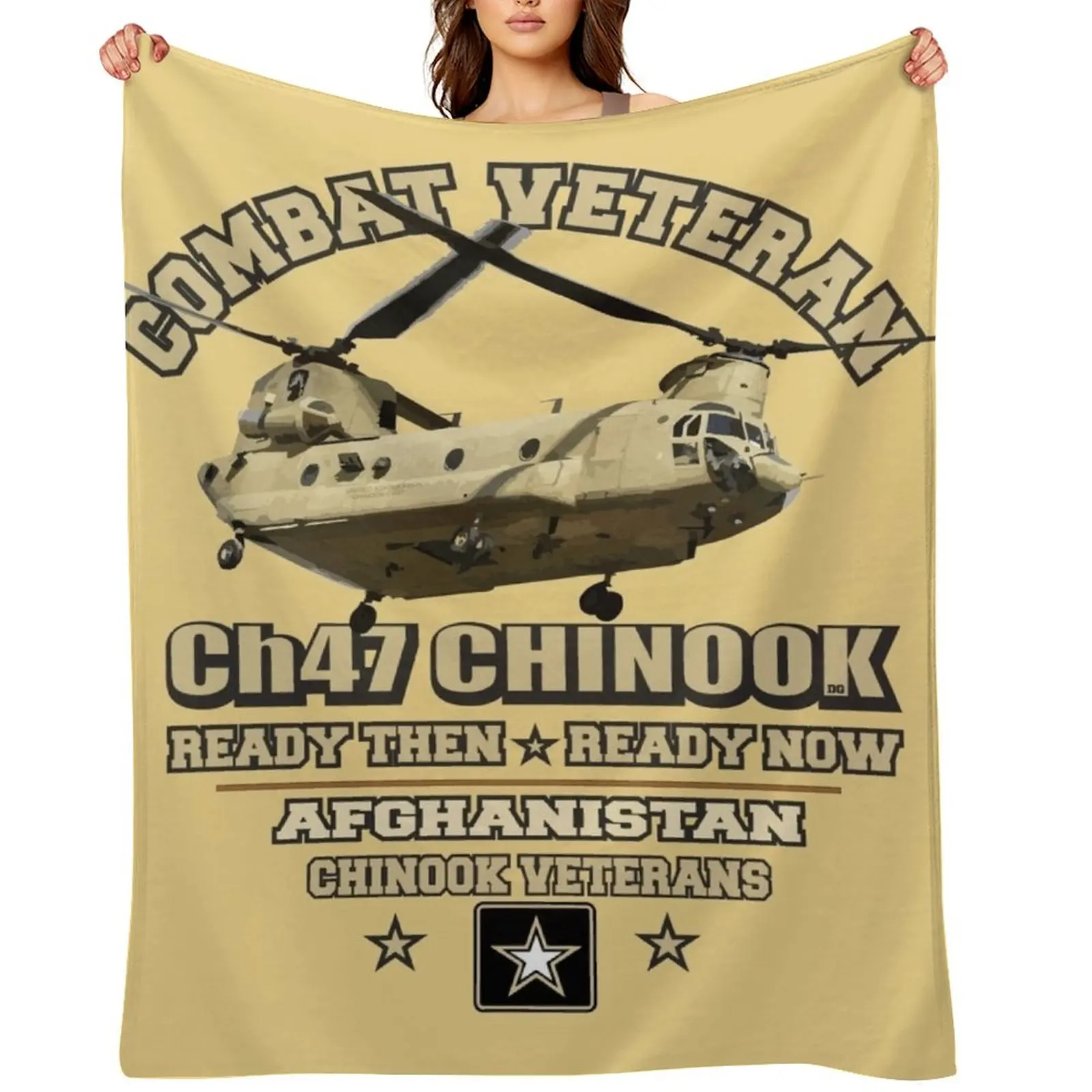 

CH47 CHINOOK VETERANS - Combat Veteran Throw Blanket for babies manga Hairy For Decorative Sofa Blankets