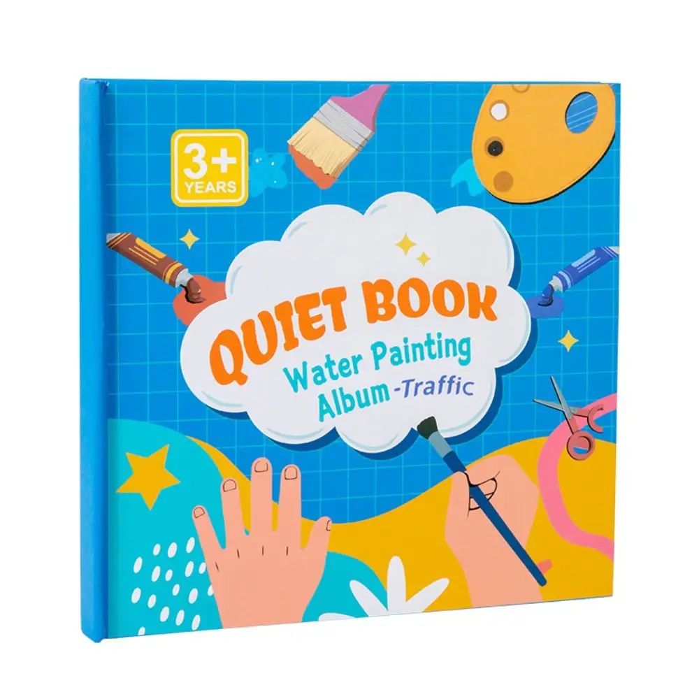 Paper Water Drawing Book Water Painting Doodle Reusable Coloring Book Montessori DIY Children Painting Drawing Toys