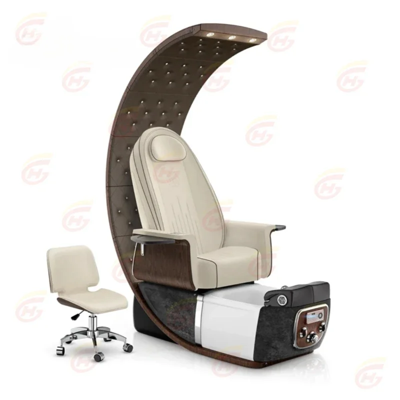 Trono moderno de luxo profissional com encosto alto para massagem nos pés spa manicure cadeiras de pedicure para salão de beleza