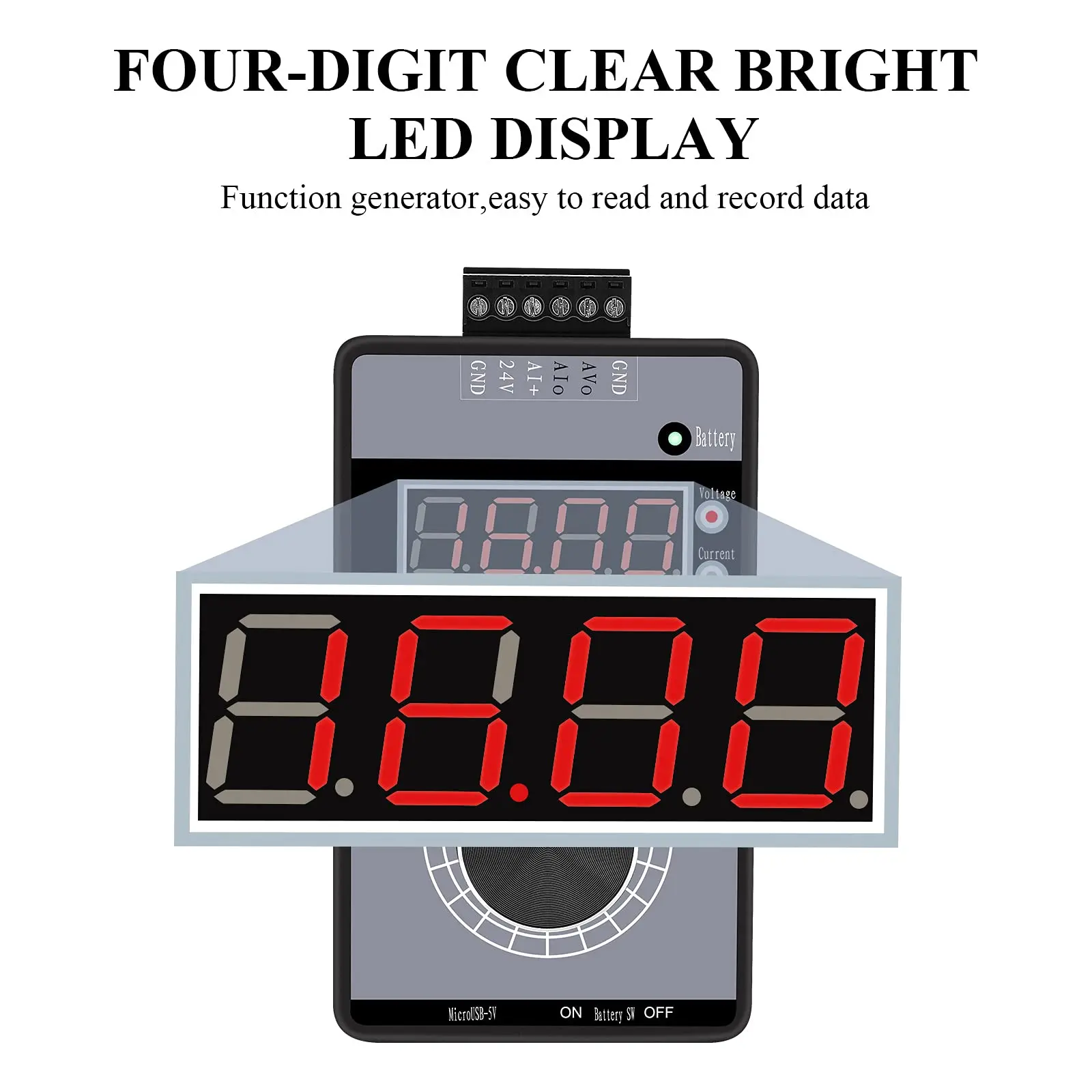 DC 0-10V 4-20mA High Precision Analog Signal Generator Adjustable Voltage Current 0-5V/3V/1V 0-22mA Debugging Source Calibrator