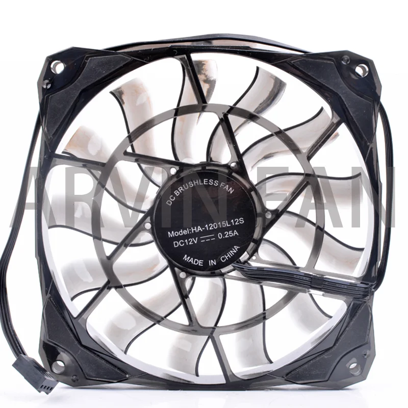 Brand New Original HA-12015L12S 12cm 12015 120x120x15mm 120mm Fan 12V 0.25A Computer Chassis CPU Ultra-thin Silent Cooling Fan