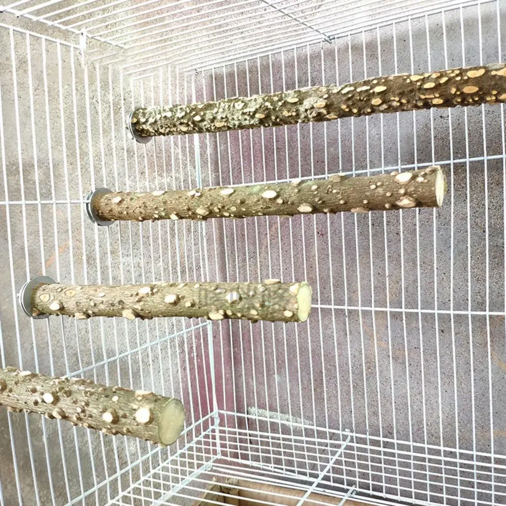 10/15/20/25/30cm Bird Claw Beak Grinding Bar Bite Resistant Bird Cage Sticks Parrot Standing Stick Pepper Wood