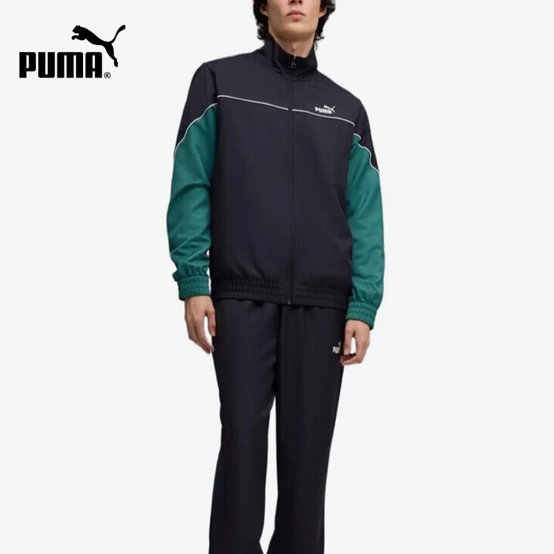 Puma genuine moisture absorbing quick drying color blocking lightweight long sleeved new sports suit 694079-16